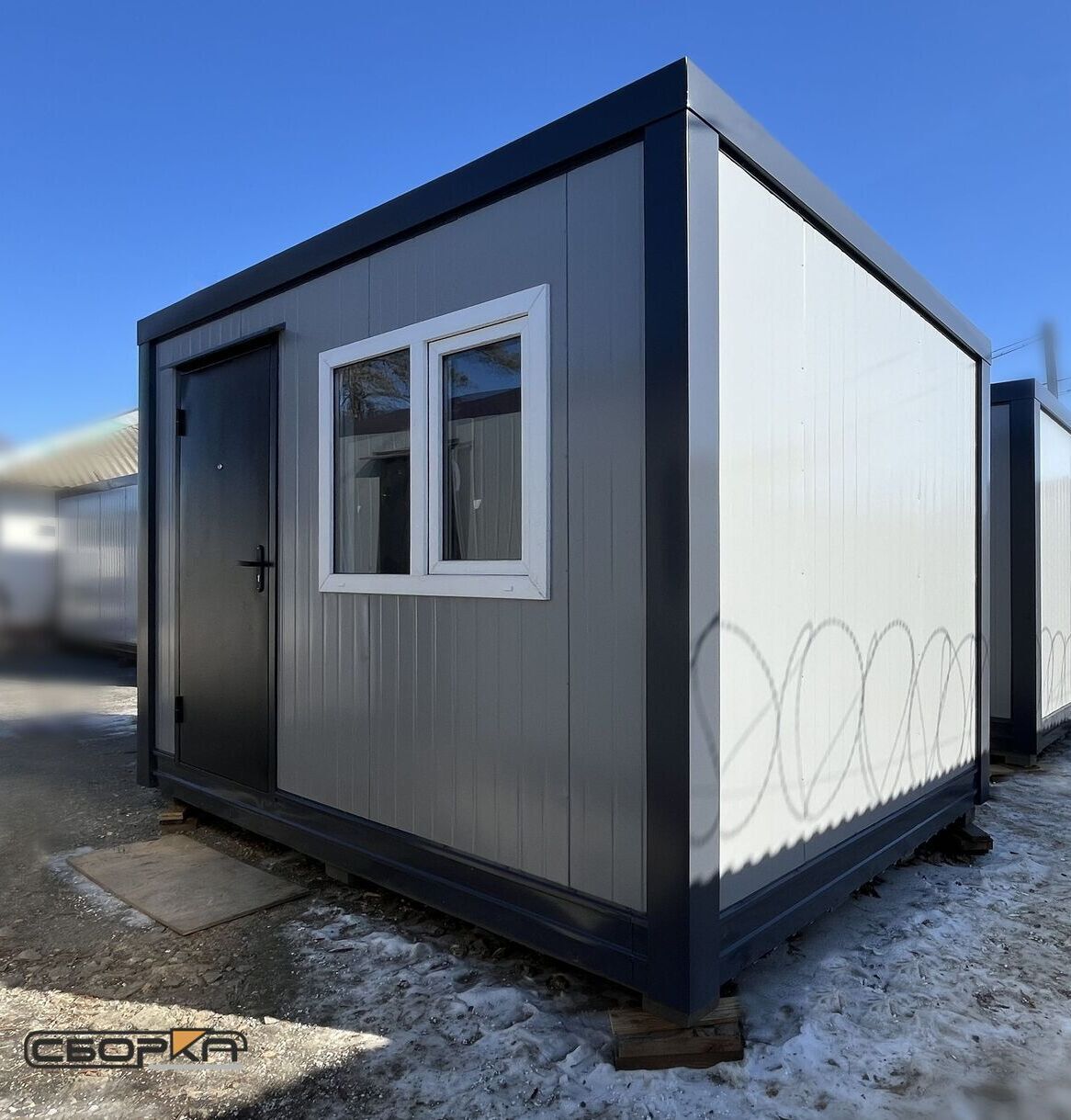 Бытовка, из сэндвич-панелей, модульный домик, дачный домик, пост охраны, производство во Владивостоке